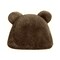 Wrapables Faux Fur Fluffy Bear Ears Winter Beanie Hat, Brown